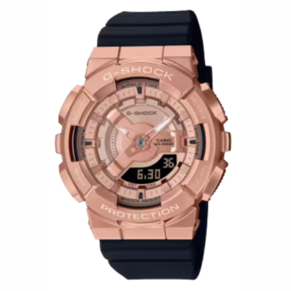 Casio G-Shock Women GM-S110PG-1A Black Resin Band Sports Watch